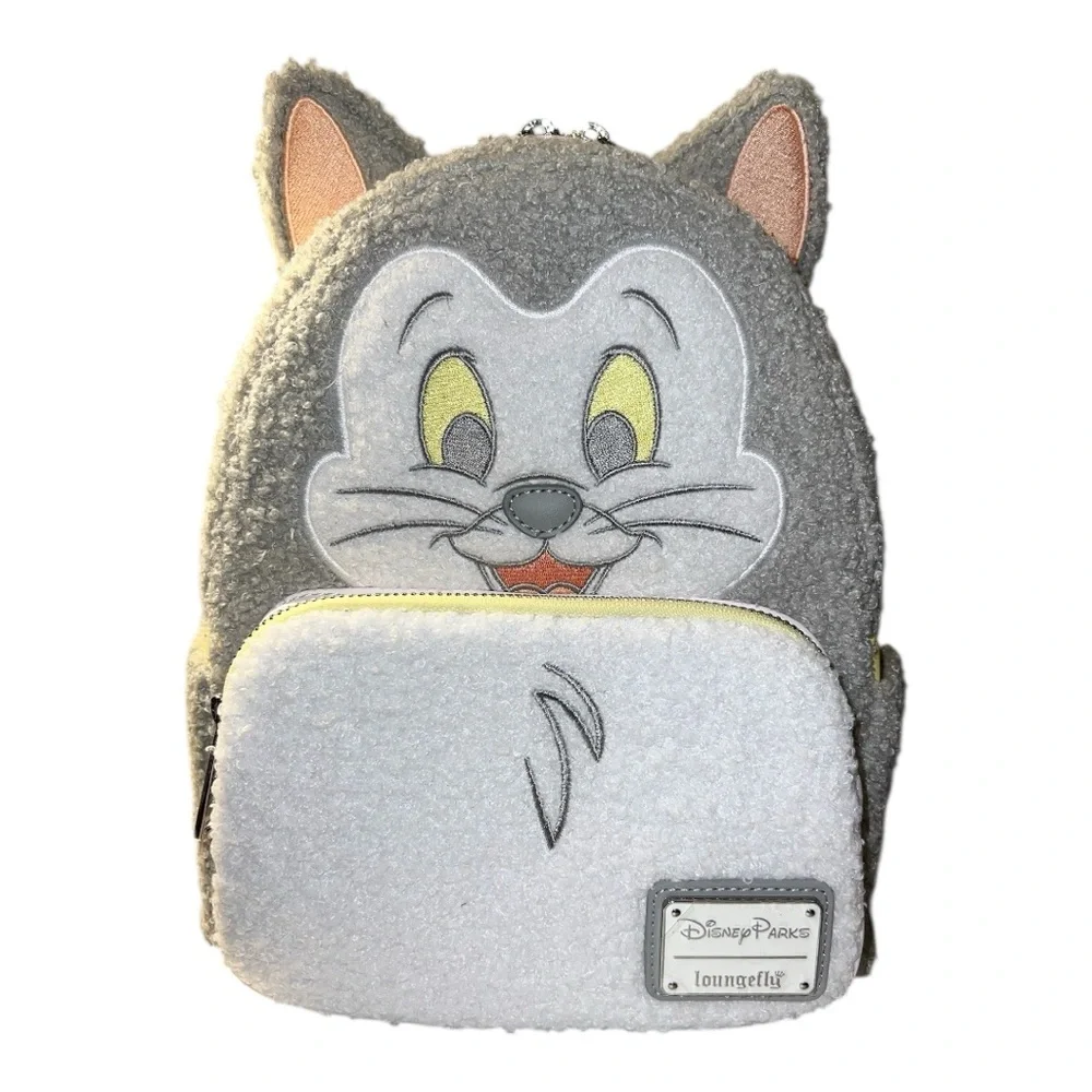 Loungefly Disney Parks Figaro Gray and White Backpack and Ears Headband - Picture 2 of 11